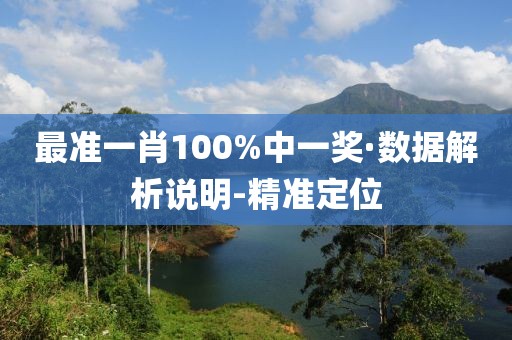 最準(zhǔn)一肖100%中一獎·數(shù)據(jù)解析說明-精準(zhǔn)定位