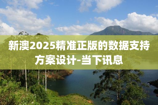 新澳2025精準正版的數(shù)據(jù)支持方案設計-當下訊息