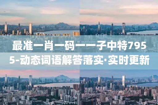 最準(zhǔn)一肖一碼一一子中特7955-動(dòng)態(tài)詞語(yǔ)解答落實(shí)·實(shí)時(shí)更新