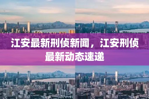江安最新刑偵新聞，江安刑偵最新動態(tài)速遞