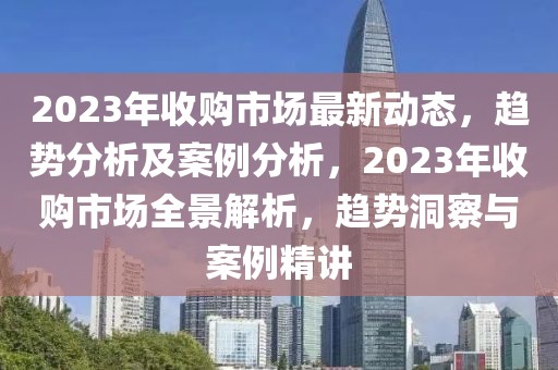 2023年收購市場(chǎng)最新動(dòng)態(tài)，趨勢(shì)分析及案例分析，2023年收購市場(chǎng)全景解析，趨勢(shì)洞察與案例精講