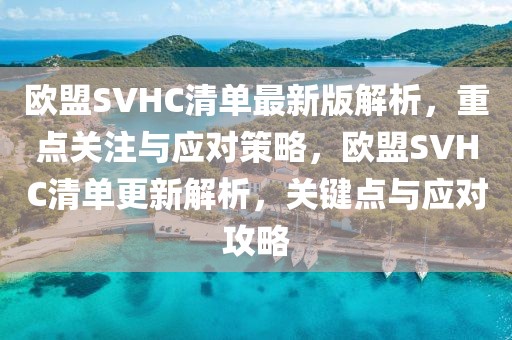 歐盟SVHC清單最新版解析，重點(diǎn)關(guān)注與應(yīng)對(duì)策略，歐盟SVHC清單更新解析，關(guān)鍵點(diǎn)與應(yīng)對(duì)攻略