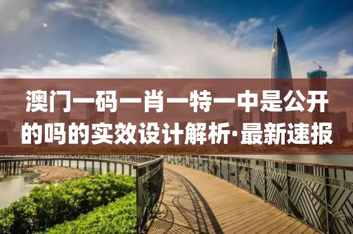 澳門一碼一肖一特一中是公開的嗎的實(shí)效設(shè)計(jì)解析·最新速報(bào)