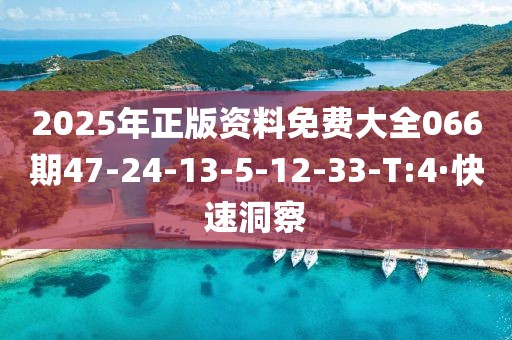 2025年正版資料免費大全066期47-24-13-5-12-33-T:4·快速洞察